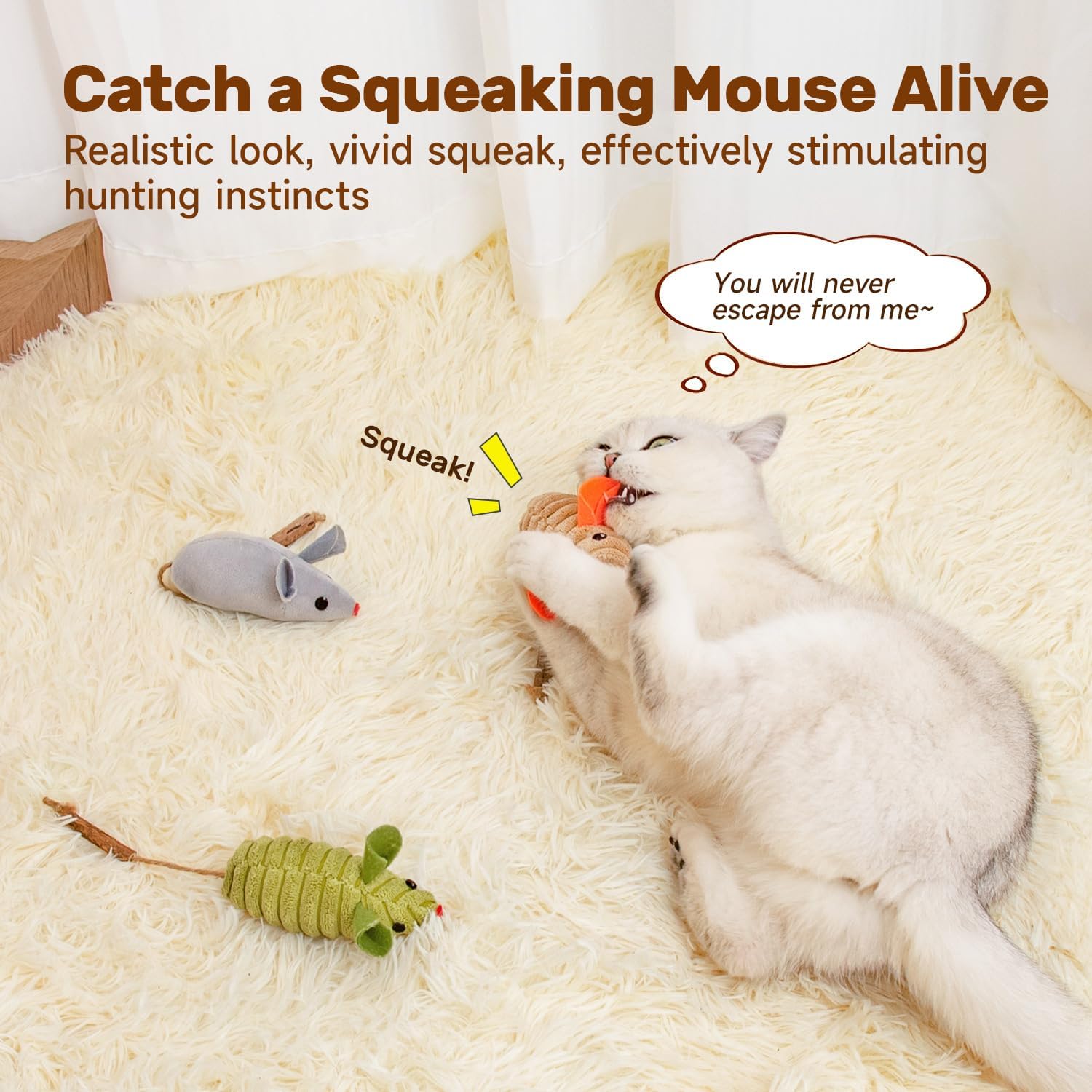 Interactive Catnip Mice
