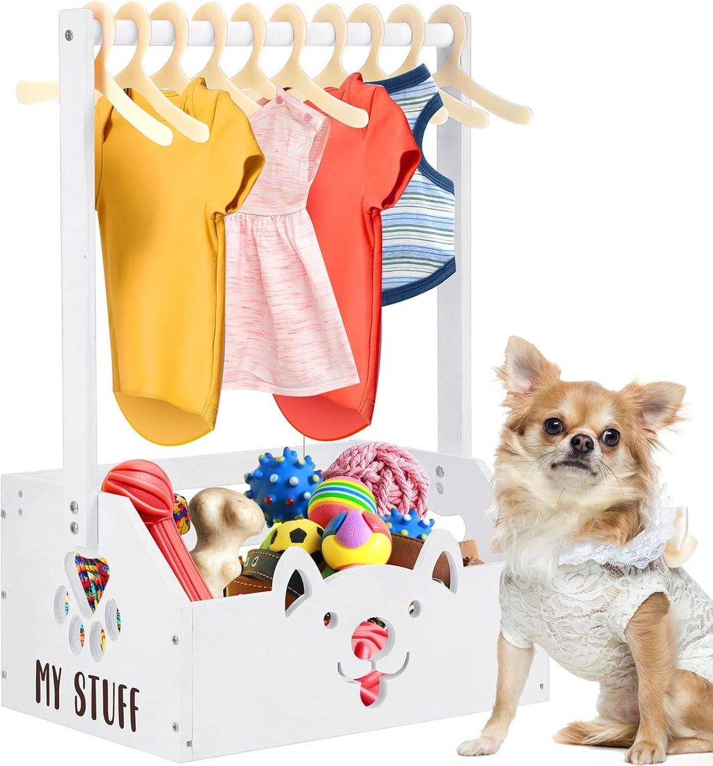 Wooden Dog Storage Organizer