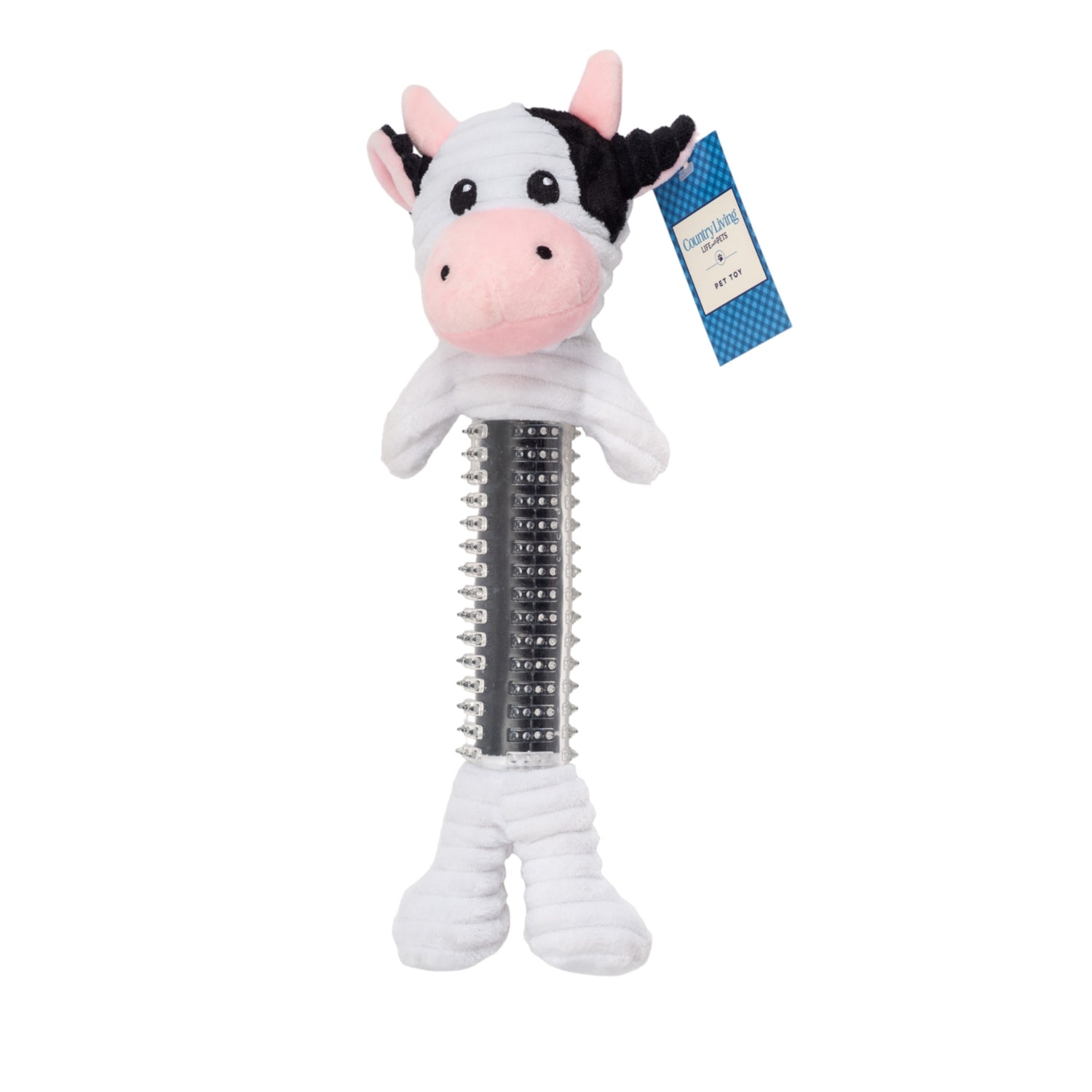 Cow Plush Dog Toy – with Squeaker & Crinkle Paper