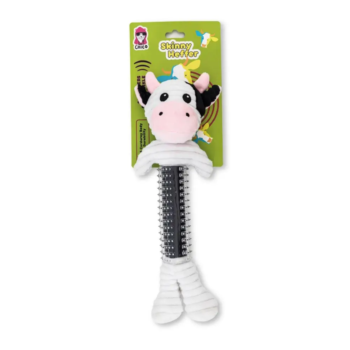 Cow Plush Dog Toy – with Squeaker & Crinkle Paper