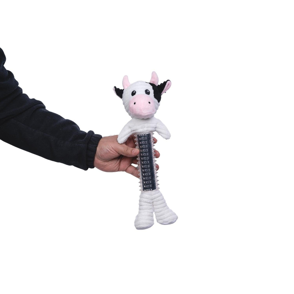 Cow Plush Dog Toy – with Squeaker & Crinkle Paper
