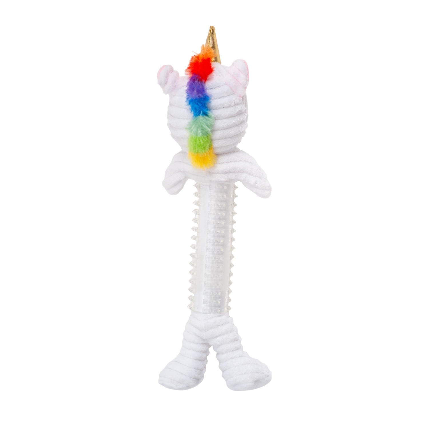 Unicorn Corduroy Plush Dog Toy – with Squeaker & Crinkle Paper