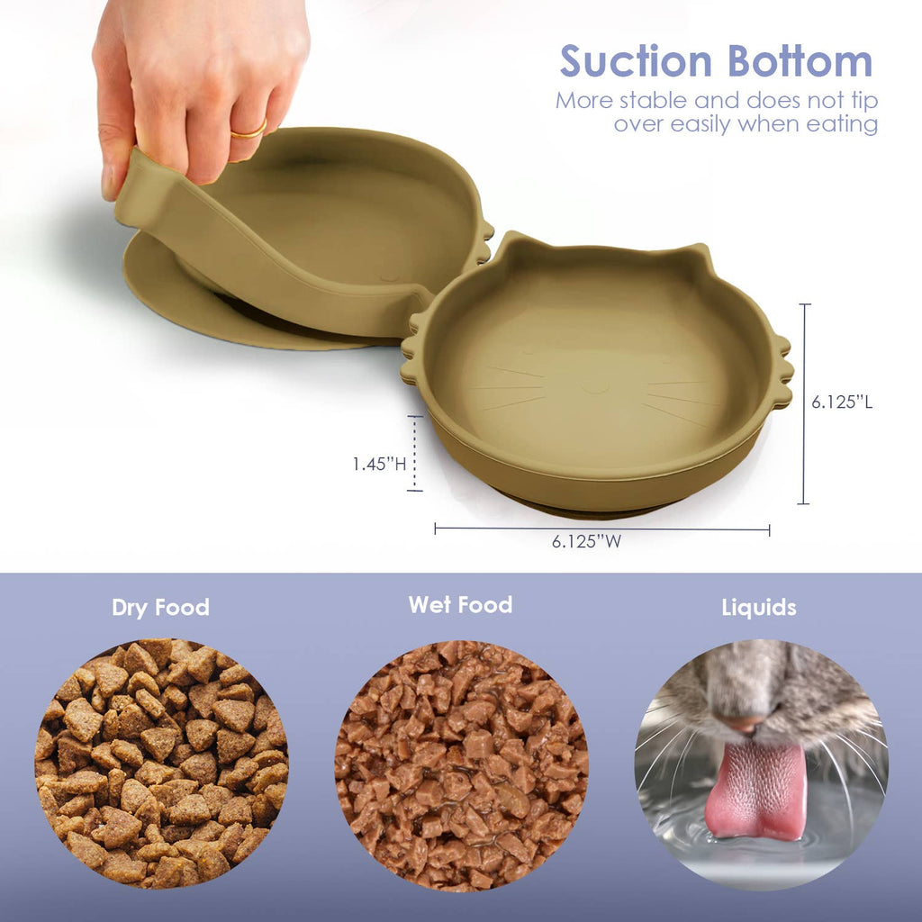 Cat Shaped Silicone Bowl