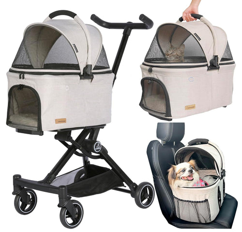 3 in 1 Pet Stroller/Carrier/Car Booster Seat