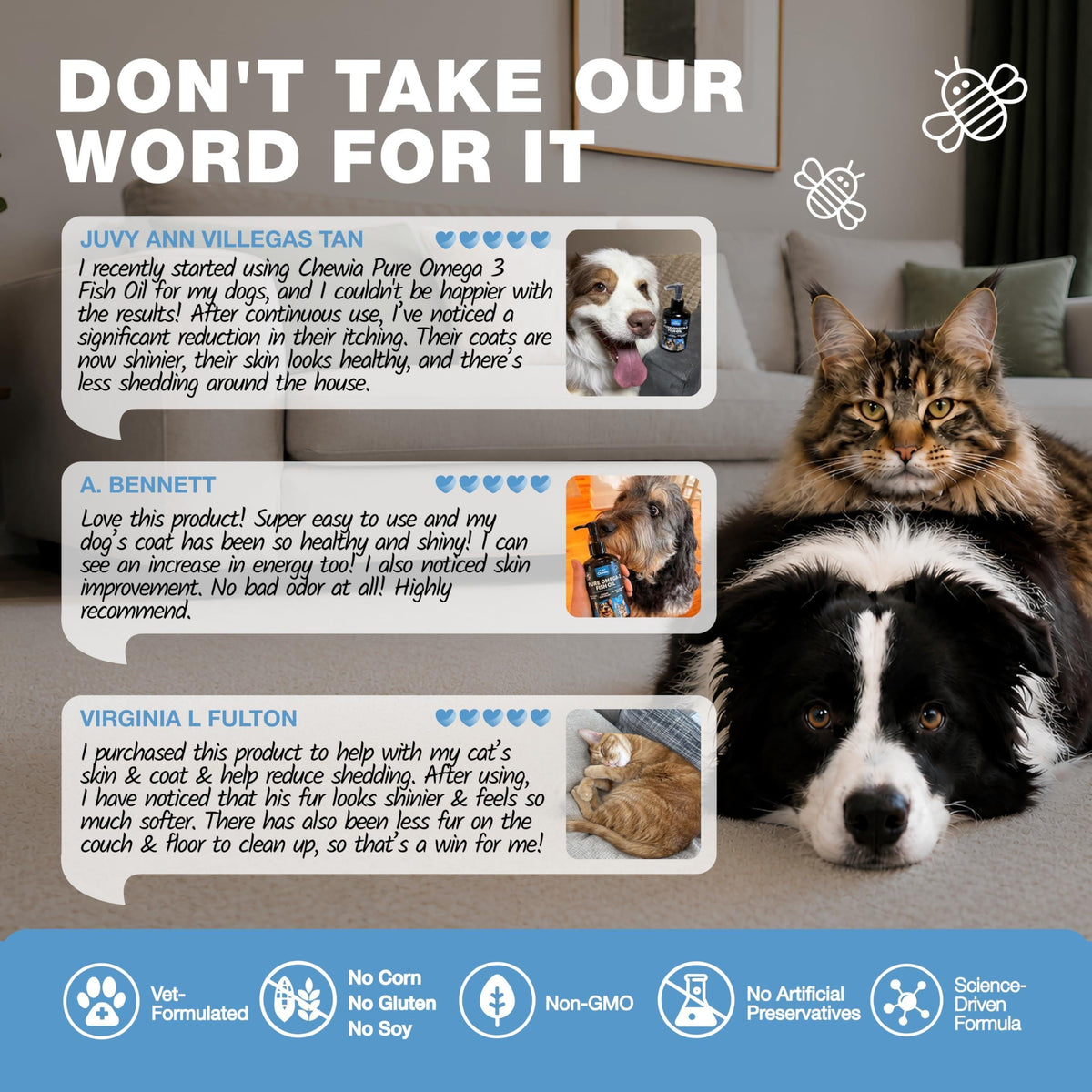 Omega 3 Fish Oil for Dogs and Cats  Healthy Skin and Coat