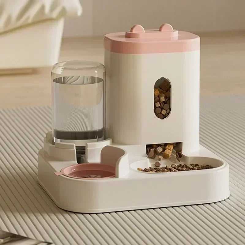 Automatic Cat Feeder with Water Fountain