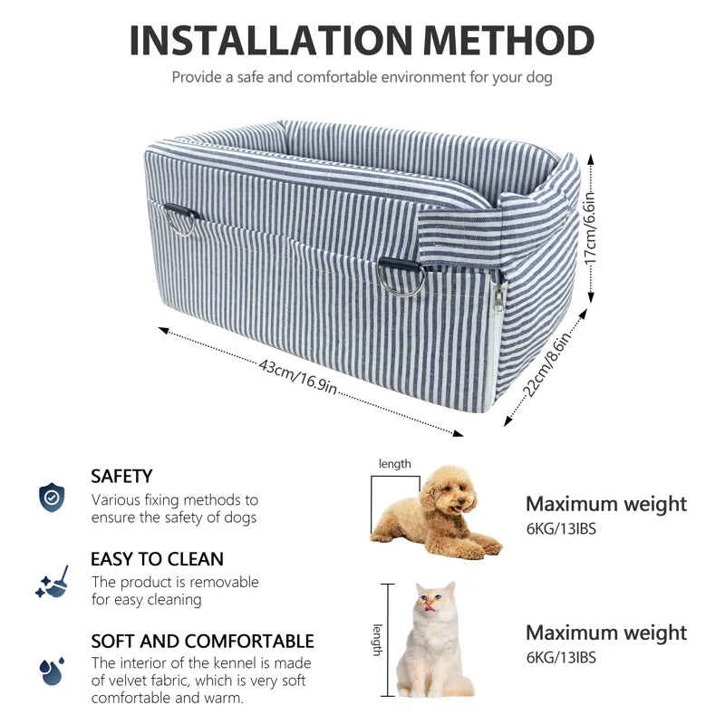 Center Console Dog Car Seat
