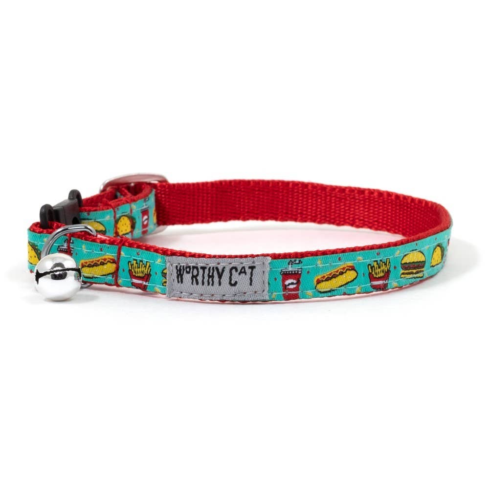 🍔🐱 Food Fest Cat Collar