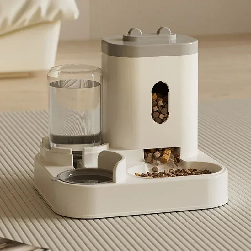 Automatic Cat Feeder with Water Fountain