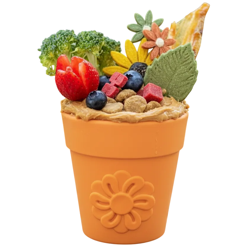 Flowerpot Treat Dispenser