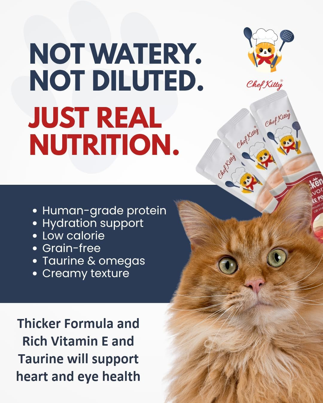 Grain Free Taurine High Protein Puree Toppers 20 Tubes
