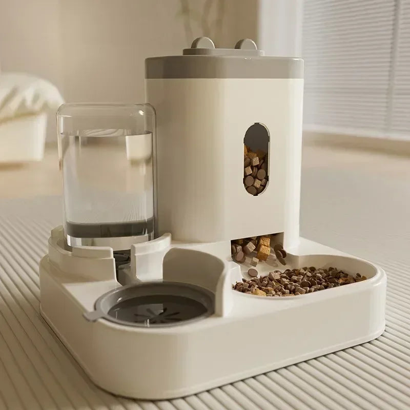 Automatic Cat Feeder with Water Fountain