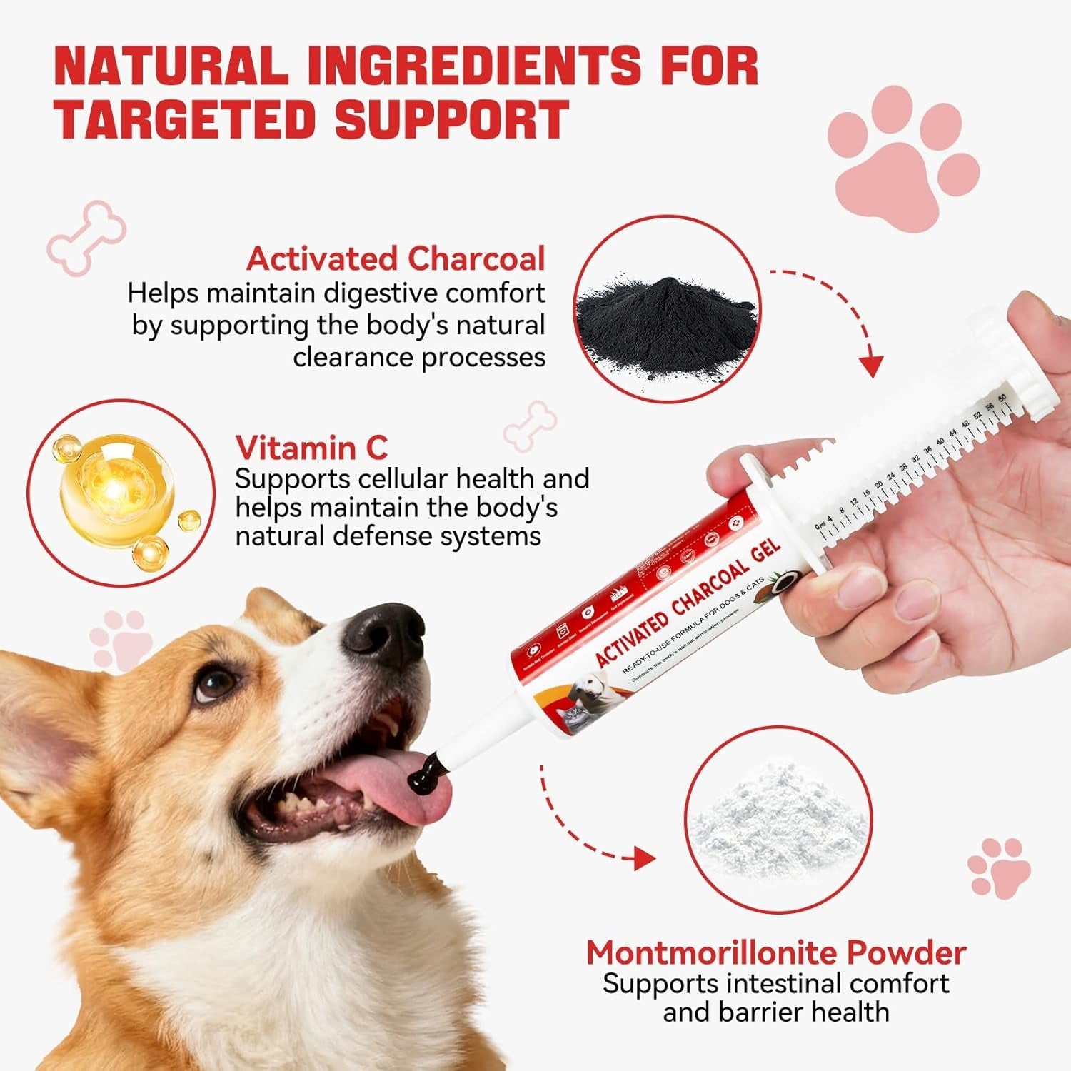 Activated Charcoal Pet Poisoning First Aid Detox 60ml