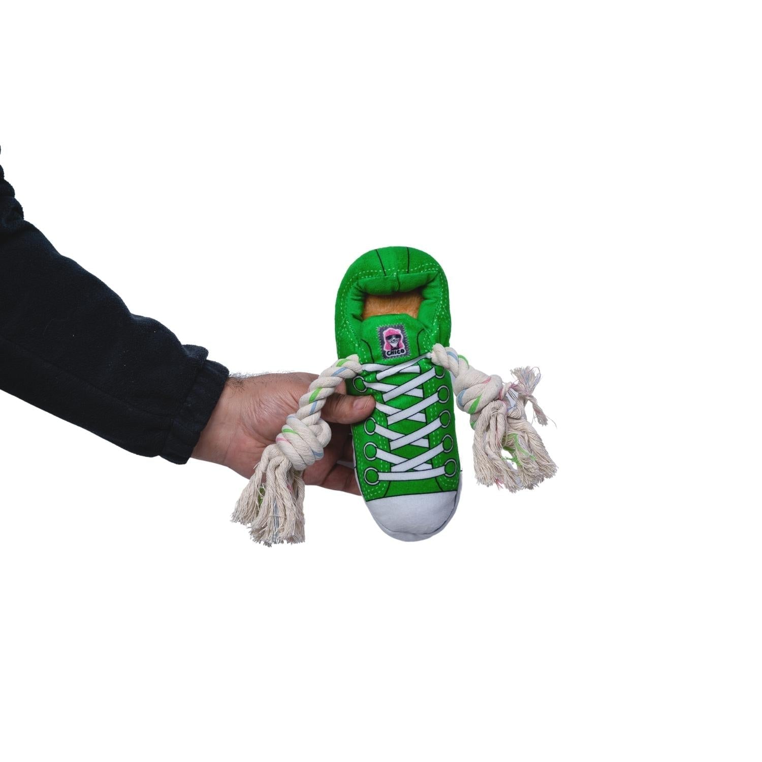 Squeaky Plush Sneaker Dog Toy