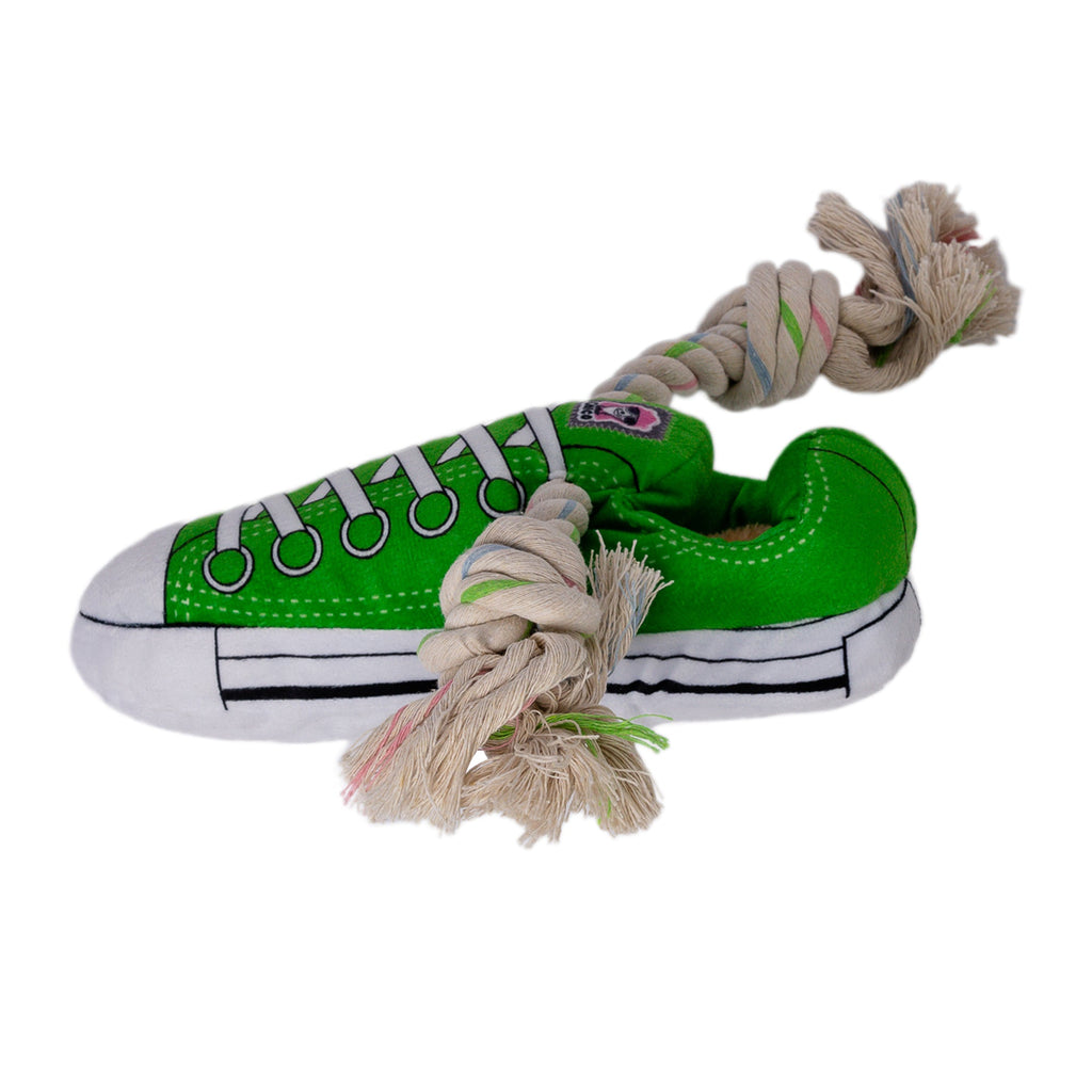 Squeaky Plush Sneaker Dog Toy