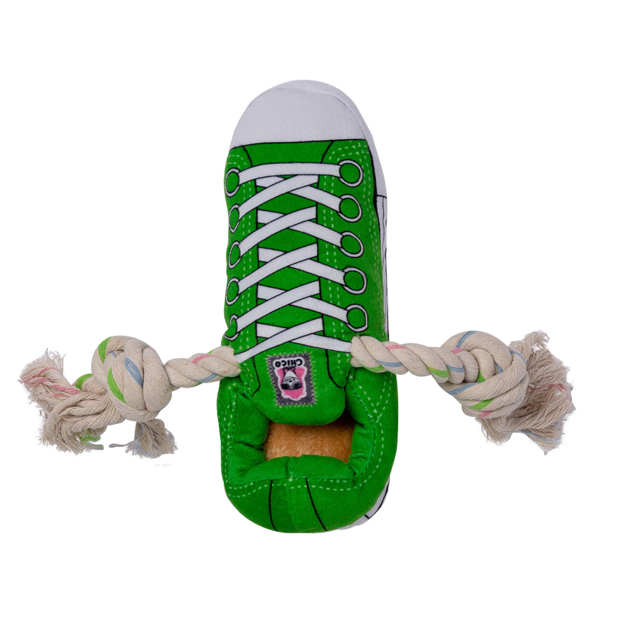 Squeaky Plush Sneaker Dog Toy