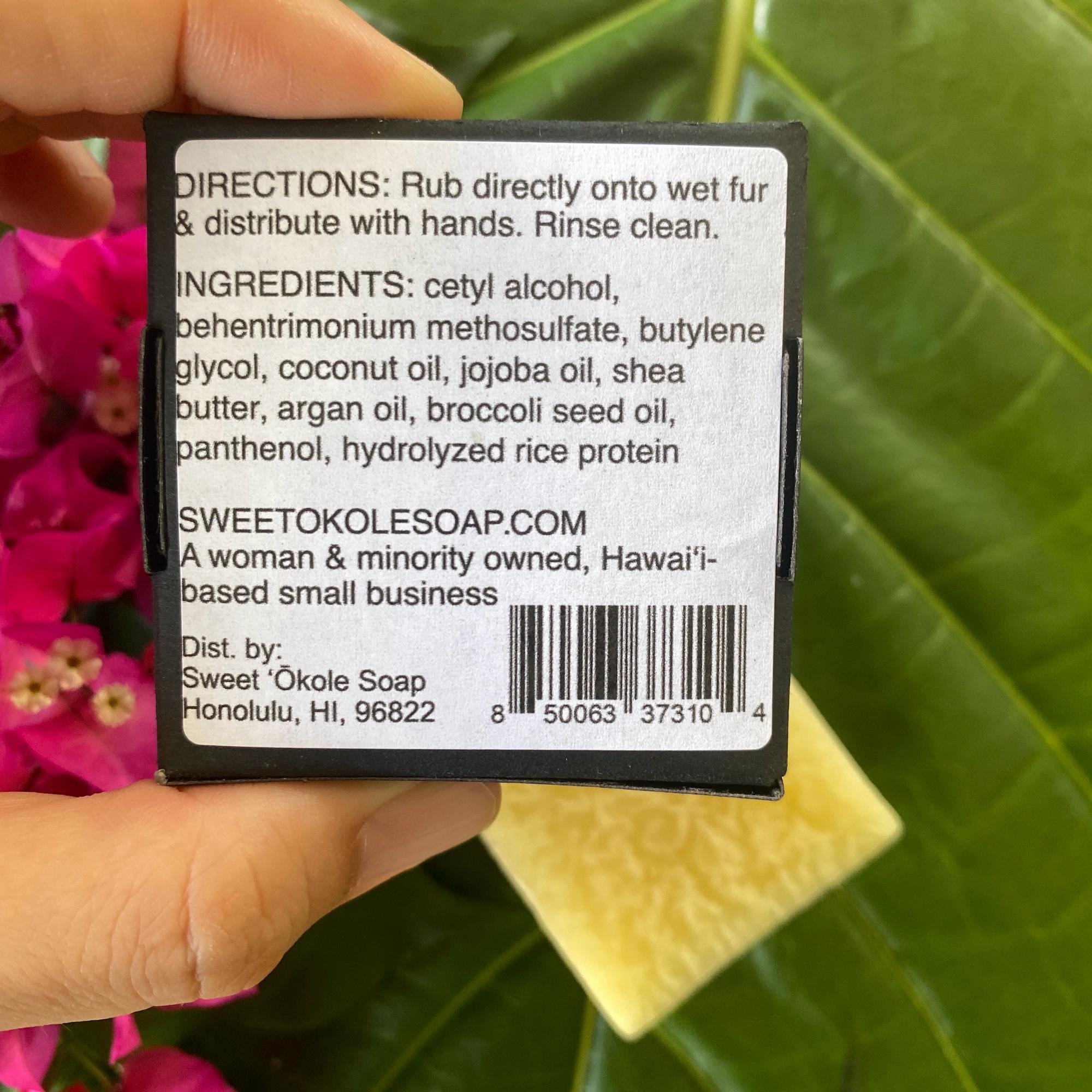 Pet Conditioner Bar for Cats, Unscented/Fragrance Free