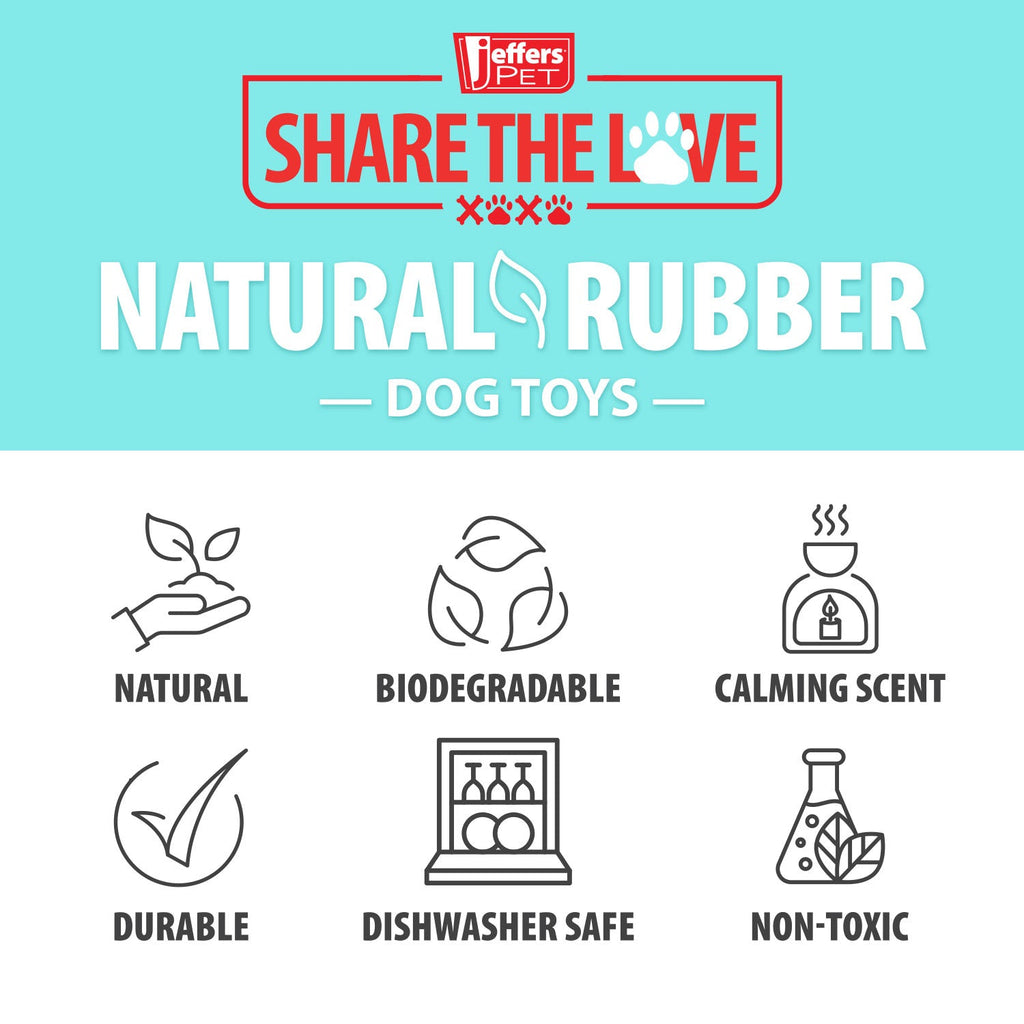 Natural Rubber Treat Dispensing Dental Chew Toy