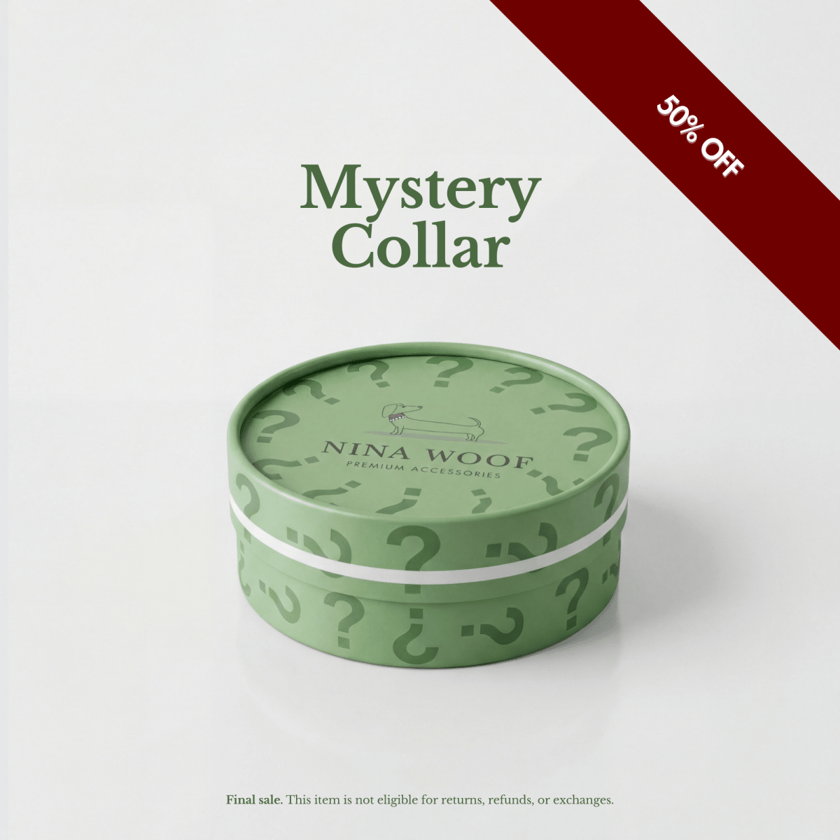 Nina Woof Vegan Leather Collar