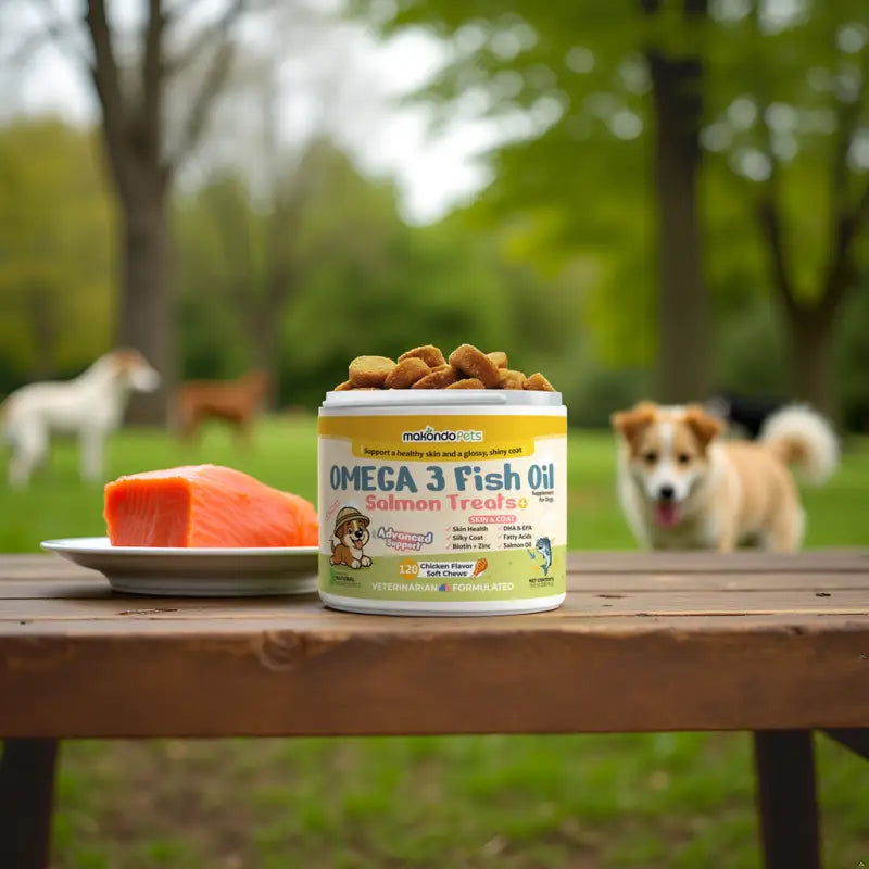 Omega 3 for Dogs - Salmon Oil - 120 Soft Chews