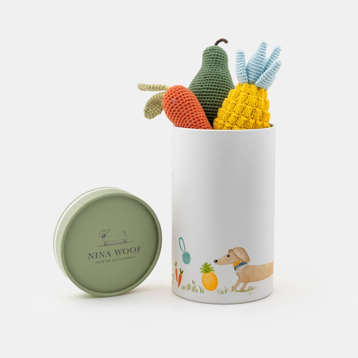 Nina Woof Organic Veggie Toys Bundle