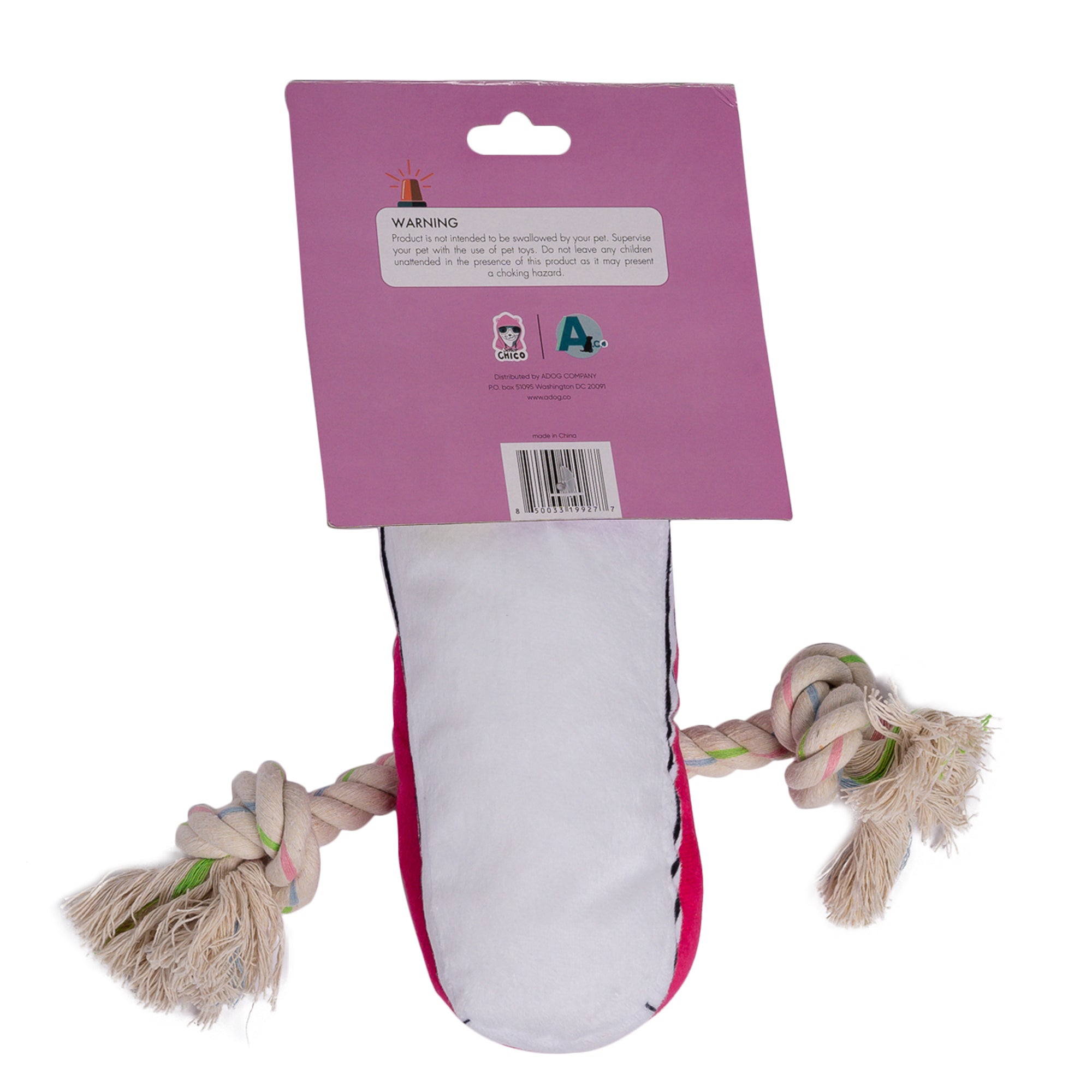 Squeaky Plush Sneaker Dog Toy
